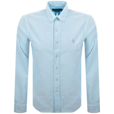 Ralph Lauren Long Sleeve Shirt Blue In Blue