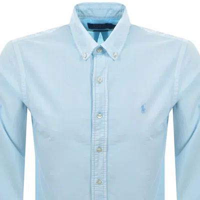 Ralph Lauren Long Sleeve Shirt Blue In Blue