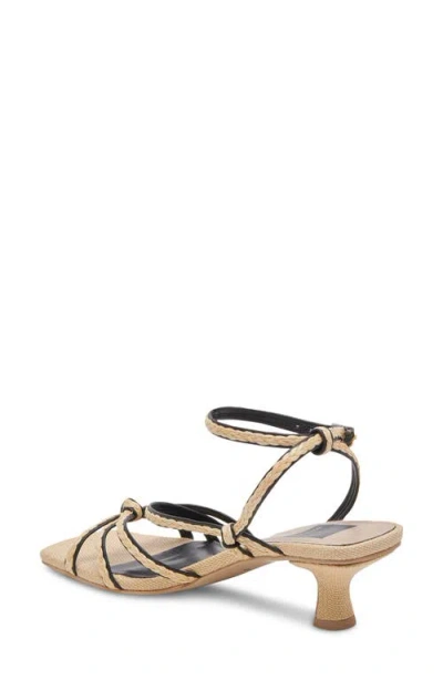 Dolce Vita Bev Braid Kitten Heel Ankle Strap Sandal