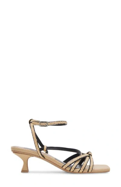 Dolce Vita Bev Braid Kitten Heel Ankle Strap Sandal