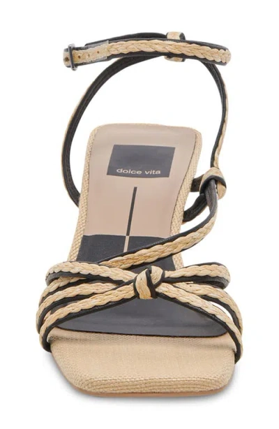 Dolce Vita Bev Braid Kitten Heel Ankle Strap Sandal