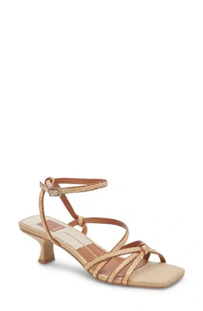 Dolce Vita Bev Braid Kitten Heel Ankle Strap Sandal