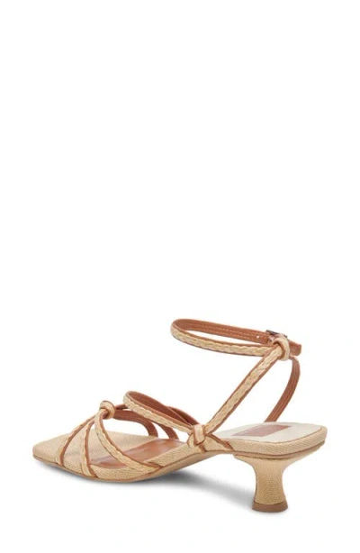 Dolce Vita Bev Braid Kitten Heel Ankle Strap Sandal