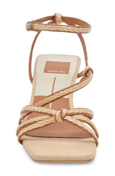 Dolce Vita Bev Braid Kitten Heel Ankle Strap Sandal