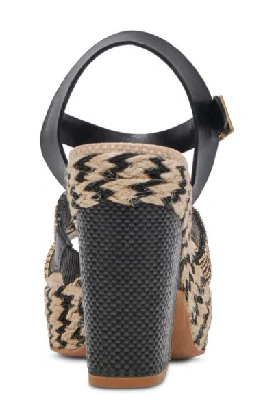 Dolce Vita Cale Woven Raffia Platform Sandal