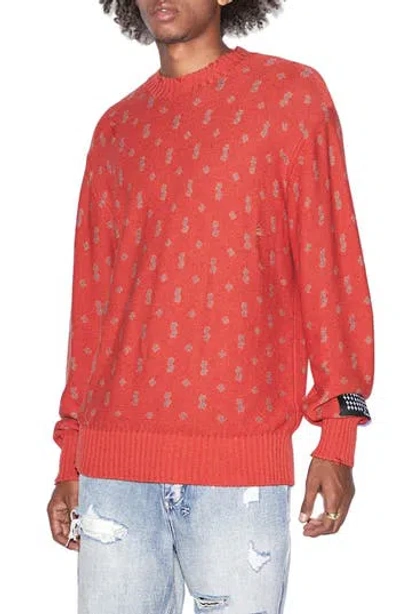 Ksubi Allstar Knit Torch Distressed Crewneck Sweater