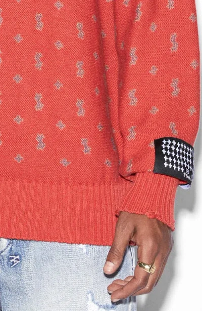 Ksubi Allstar Knit Torch Distressed Crewneck Sweater