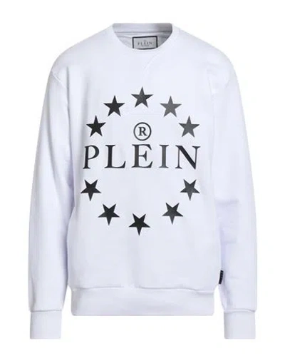 Philipp Plein Man Sweatshirt White Size Xl Cotton, Polyester In White