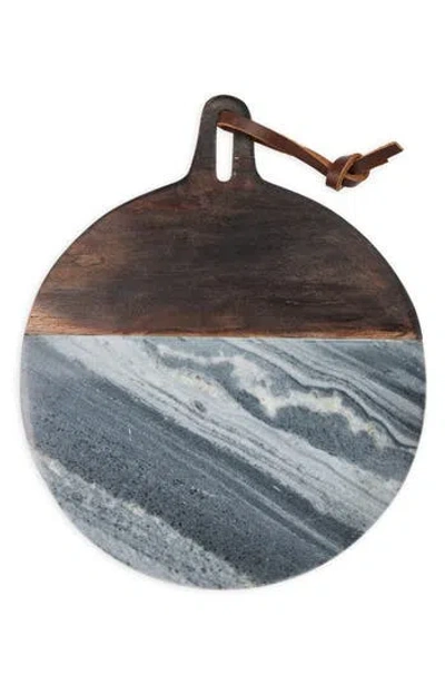 Nordstrom Marble & Acacia Wood Round Cutting Board