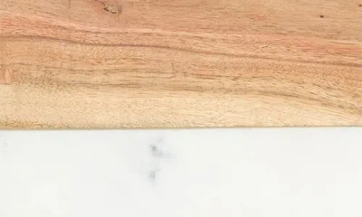 Nordstrom Marble & Acacia Wood Round Cutting Board
