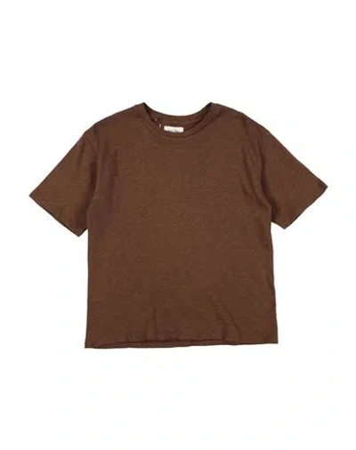American Vintage Toddler Girl T-shirt Brown Size 5 Cotton In Brown