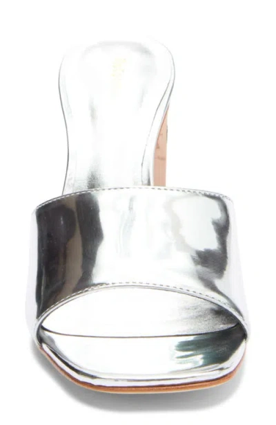 Reformation Georgi Heeled Sandal In Silver