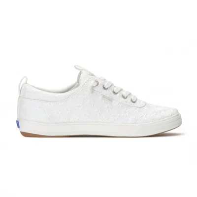 Keds Women's Center Iii Starburst Eyelet Slip On Canvas Sneakers