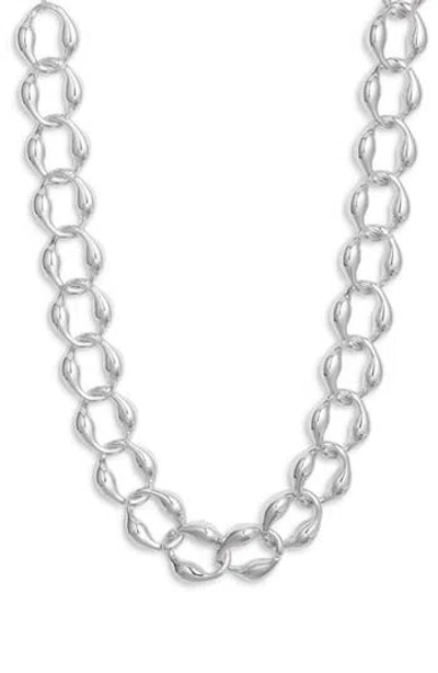 Open Edit Puffy Curb Chain Necklace