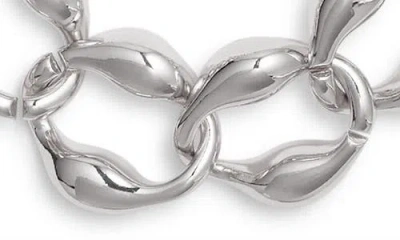 Open Edit Puffy Curb Chain Necklace