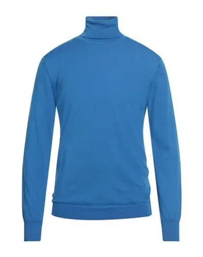 Liu •jo Man Man Turtleneck Azure Size Xxl Virgin Wool