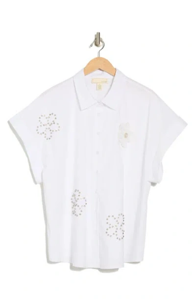 By Design Gemma Button-up Shirt In White