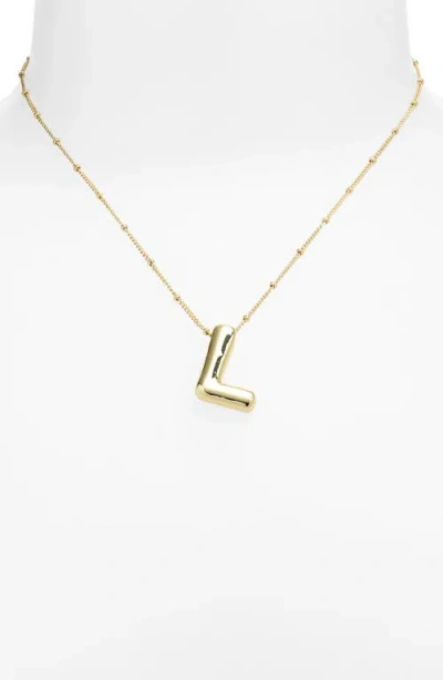 Leith 3d Initial Pendant Necklace