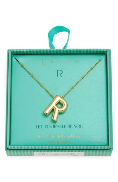 Leith 3d Initial Pendant Necklace