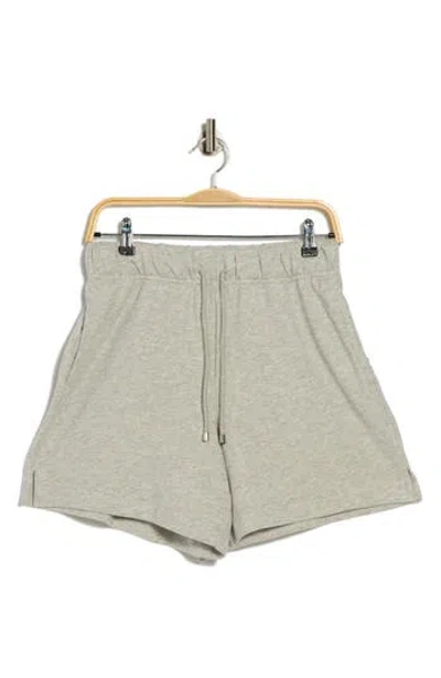 90 Degree By Reflex Loop Terry 6-inch Boyfriend Shorts In Neutral
