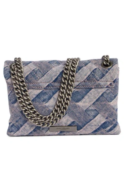 Kurt Geiger London Mini Kensington Denim Convertible Crossbody Bag