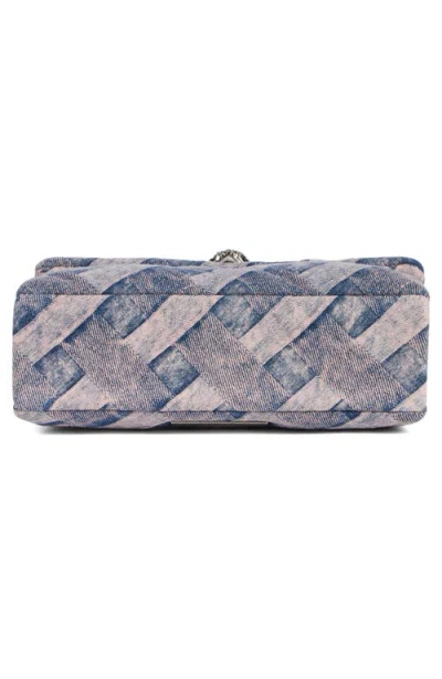 Kurt Geiger London Mini Kensington Denim Convertible Crossbody Bag