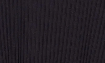 Eileen Fisher Mock Neck Rib Top In Black