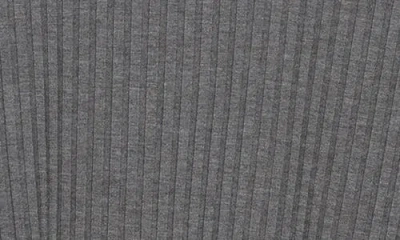 Eileen Fisher Mock Neck Rib Top In Gray