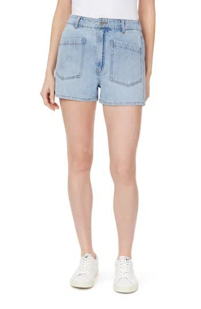 Kensie The Patch Pocket Denim Shorts In Blue