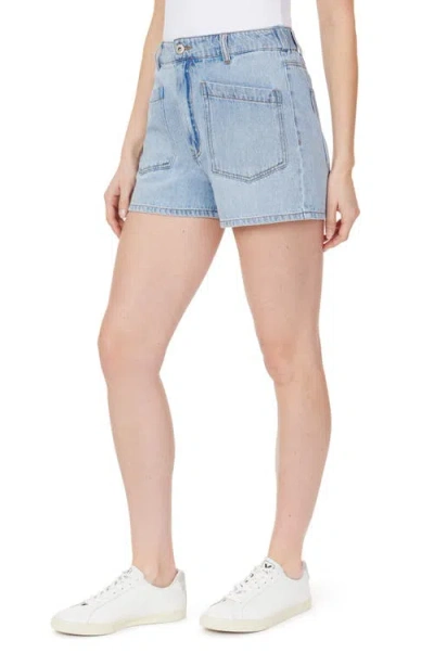 Kensie The Patch Pocket Denim Shorts In Blue