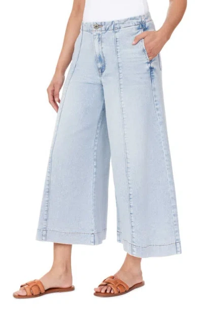Kensie Drapey High Waist Five Pocket Jeans In Blue