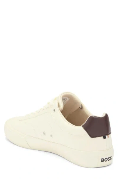 Hugo Boss Boss Aiden Tennis Sneaker In Brown