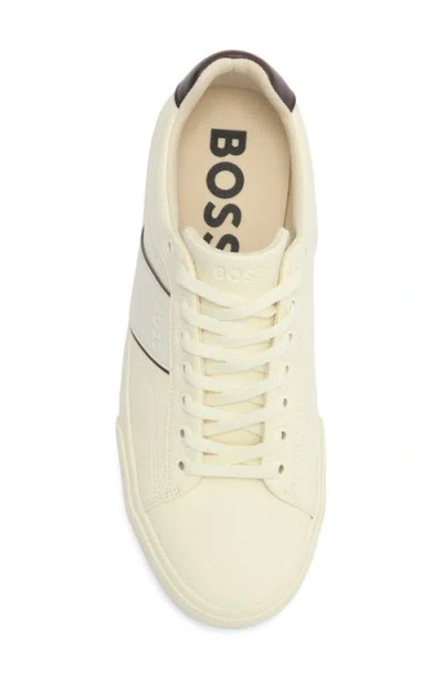 Hugo Boss Boss Aiden Tennis Sneaker In Brown