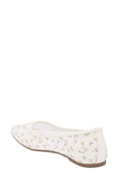 Rachel Rachel Roy Sheer Mesh Flat In White