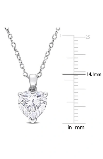 Delmar Lab Grown Moissanite Heart Pendant Necklace