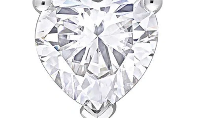Delmar Lab Grown Moissanite Heart Pendant Necklace