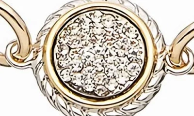 Juvell Pavé Cubic Zirconia Station Chain Necklace