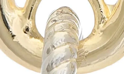 Juvell Two-tone Twisted Link Drop Earrings