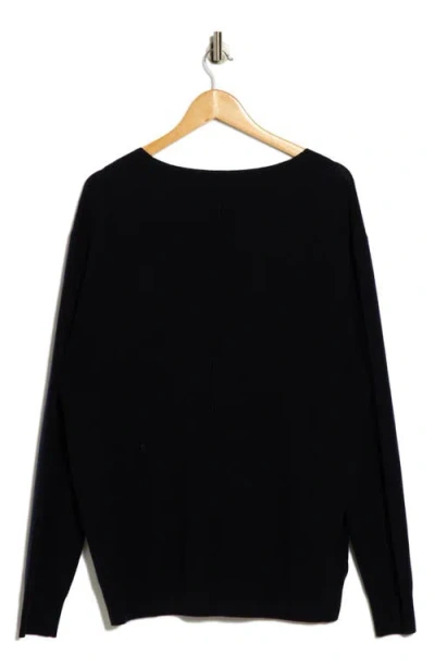 Twp Deep V-neck Cashmere Sweater In Black