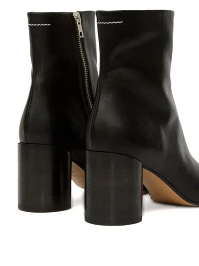 Mm6 Maison Margiela 70mm Anatomic Block-heel Ankle Boots In Black