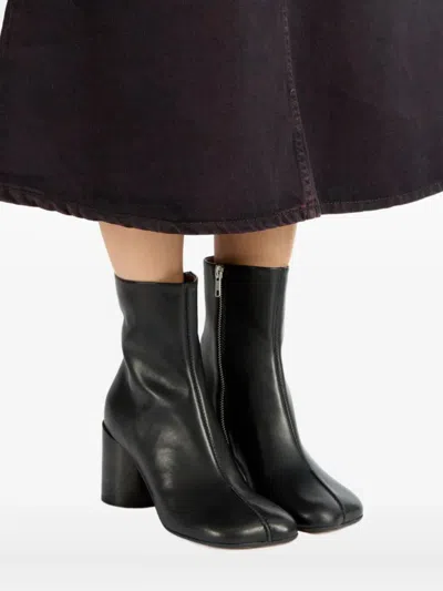 Mm6 Maison Margiela 70mm Anatomic Block-heel Ankle Boots In Black