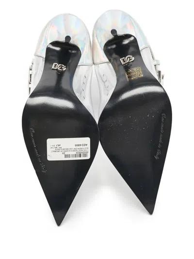 Pre-owned Dolce & Gabbana 110mm Pointed-toe Clear Ankle Boots