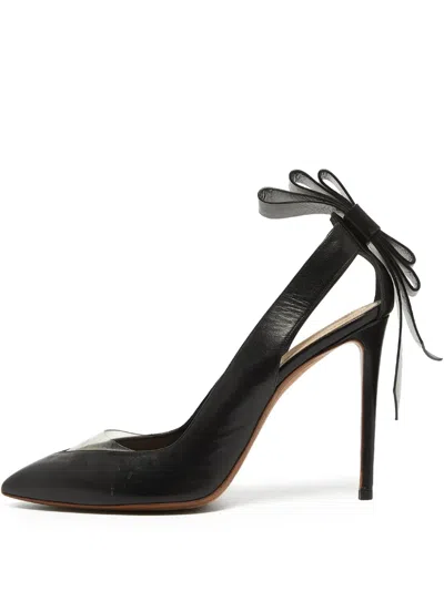 Pre-owned Nicholas Kirkwood Clear-panelled Pointed-toe Heels