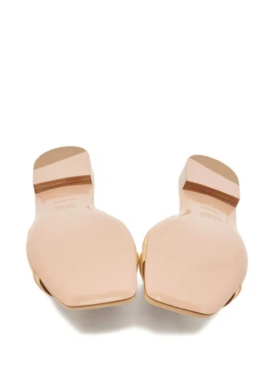 Pre-owned Malone Souliers  Leather Flat Sandals In Neutral