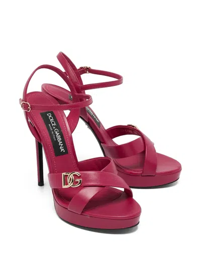 Pre-owned Dolce & Gabbana Logo-plaque Platform Sandals