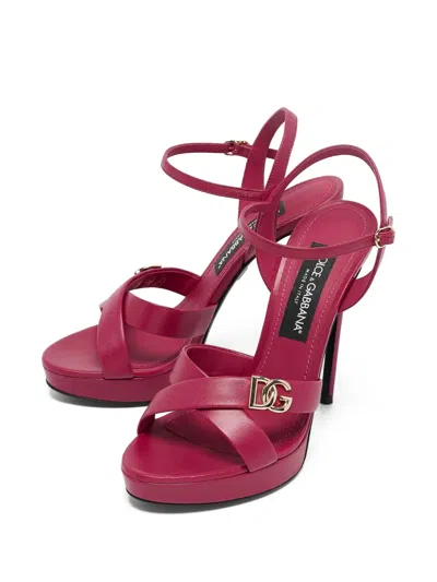 Pre-owned Dolce & Gabbana Logo-plaque Platform Sandals