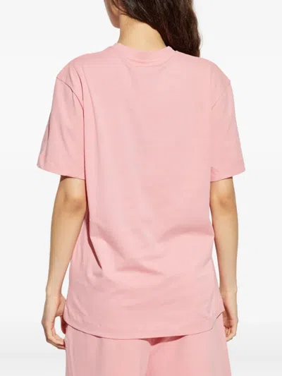 Pangaia Text-print T-shirt In Pink
