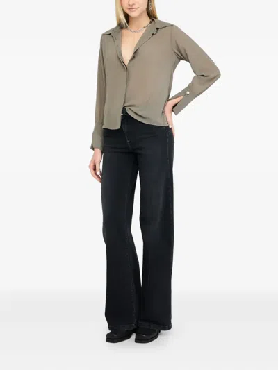Liu •jo Shirt With Beads In Gray