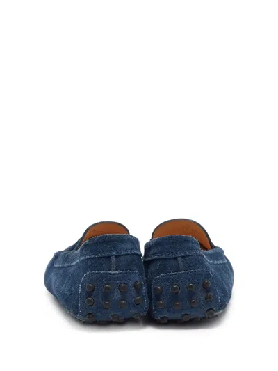 Pre-owned Tod's Vintage Gommino Suede Loafers In Blue