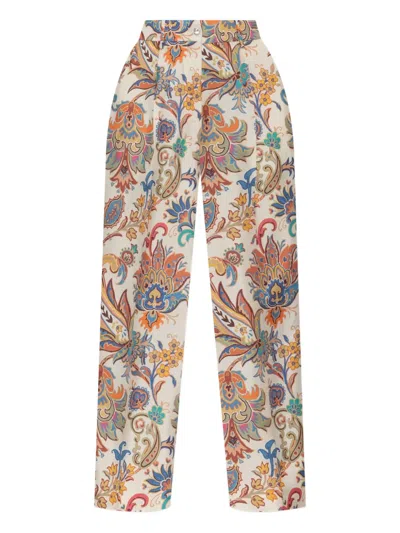 Etro Paisley-print Trousers In Multi